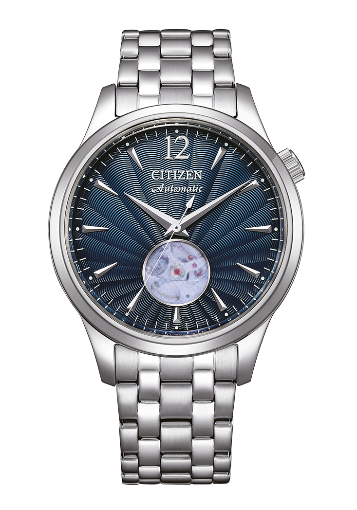 Citizen Herrenuhr mechanisch Blau NH9131-73L