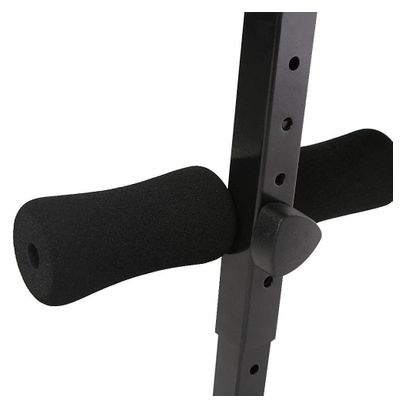 Banc de musculation inclinable   set d'haltères courts pliable réglable avec haltères 30 kg (2 x 15 kg) banc d'haltérophilie multifonction disques pour fitness 01_0000206