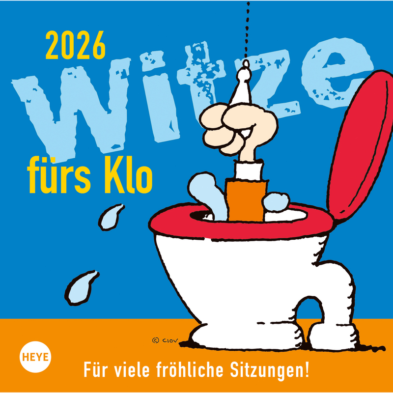 Heye Bildkalender 2026 Witze fürs Klo, 1 Woche / Seite