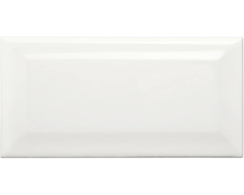 Aardewerk wandtegel Metro wit 7,5 x 15 x 0,7 cm glanzend