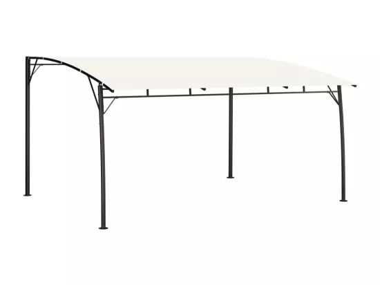 Auvent pare-soleil de jardin 4x3x2,55 m Crème