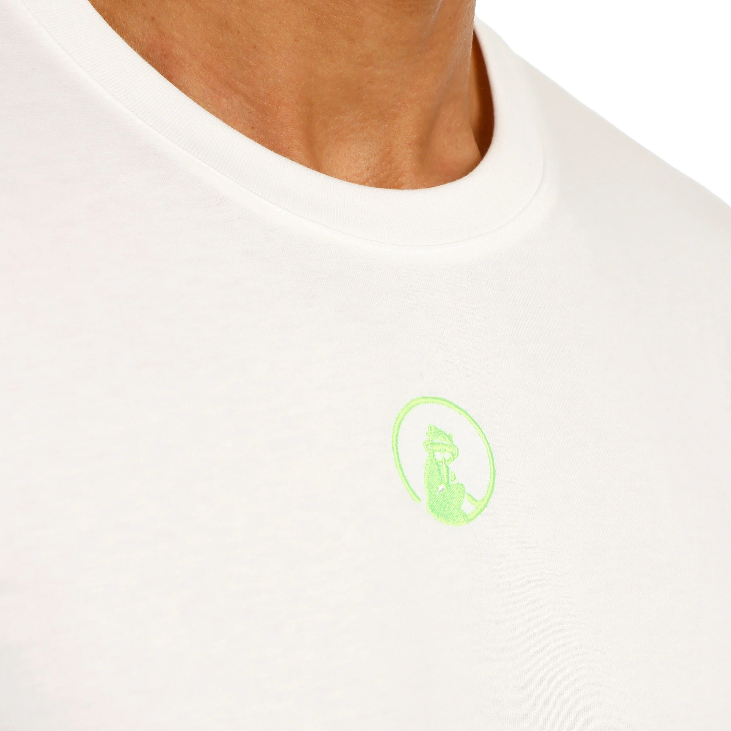 Quiet Please Wild Collage T-shirt Hommes - Blanc , Multicouleur