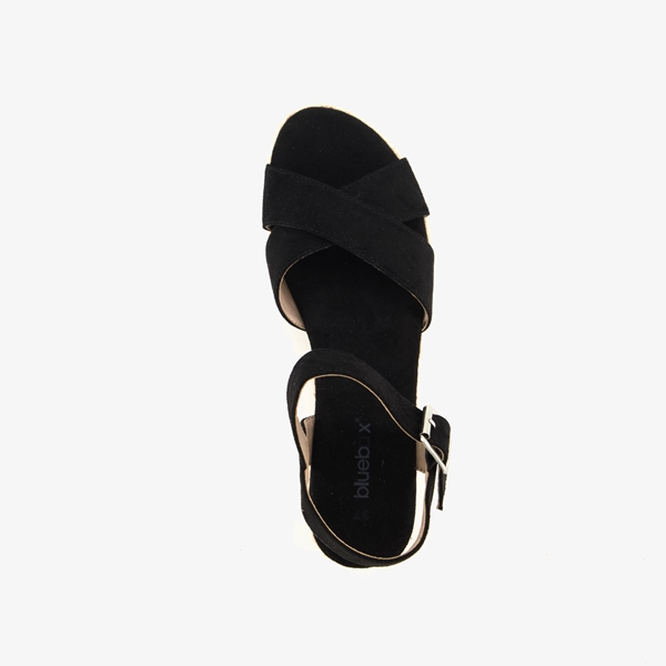Blue Box dames espadrilles met sleehak zwart