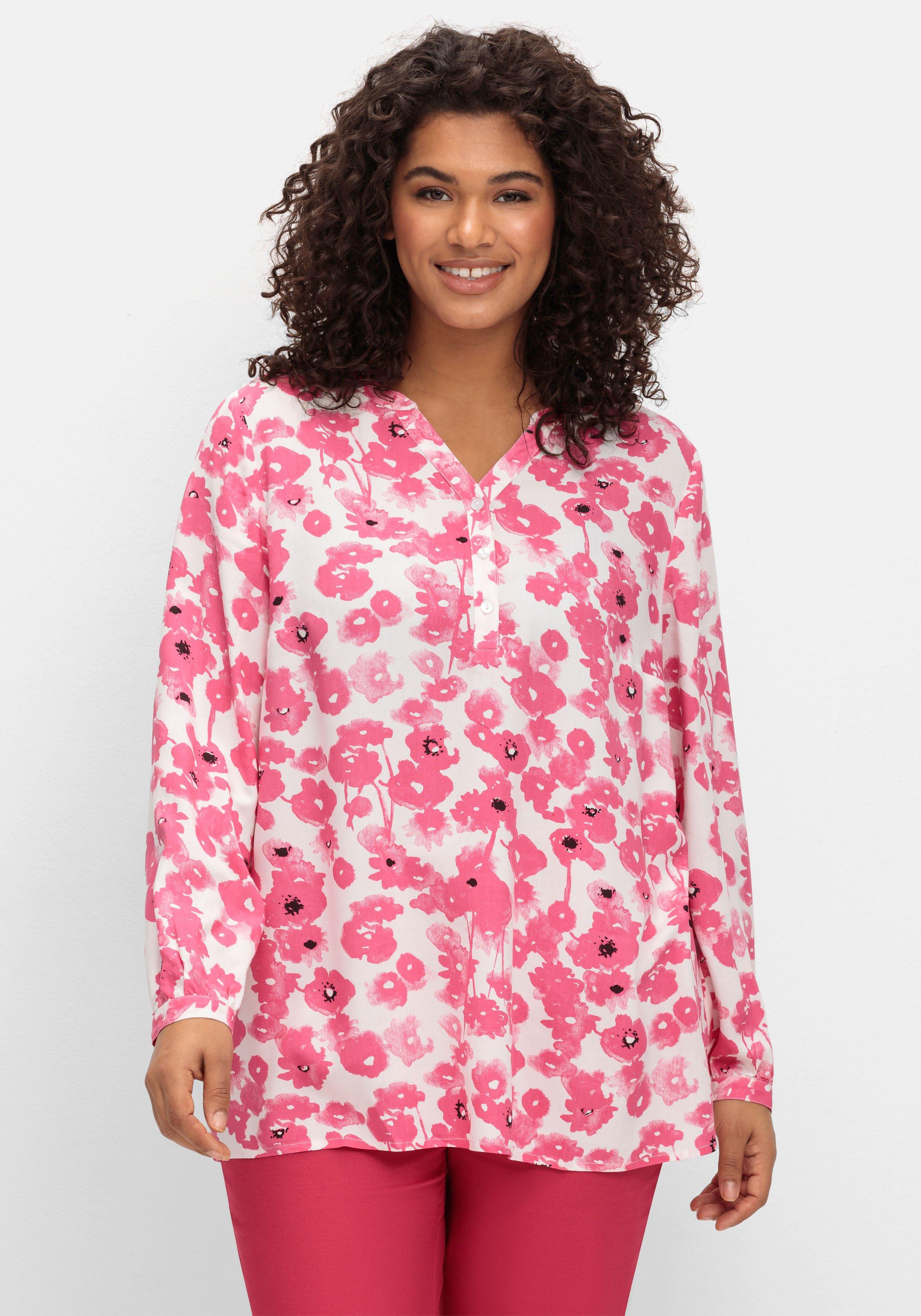 Tunika mit floralem Alloverprint