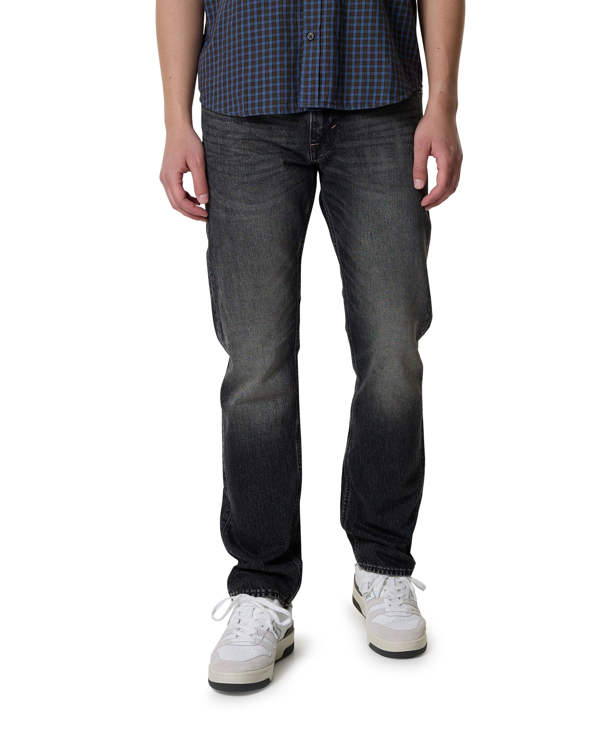 -1 Nordic Denim The One Jean - thunderstorm black clean heren jeans grijs
