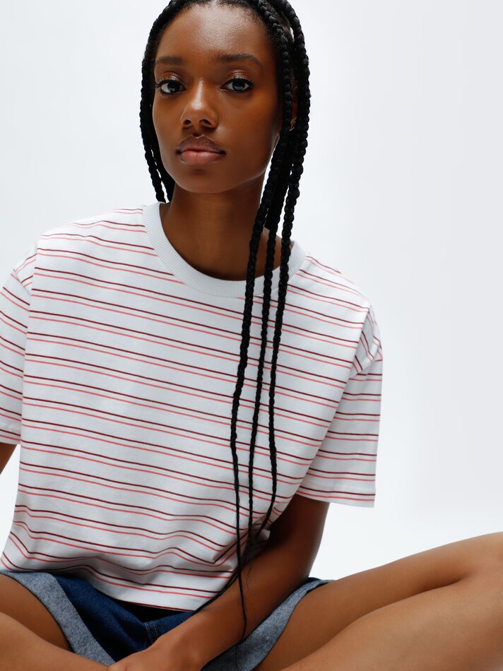 Camiseta cropped de manga curta - 0-900