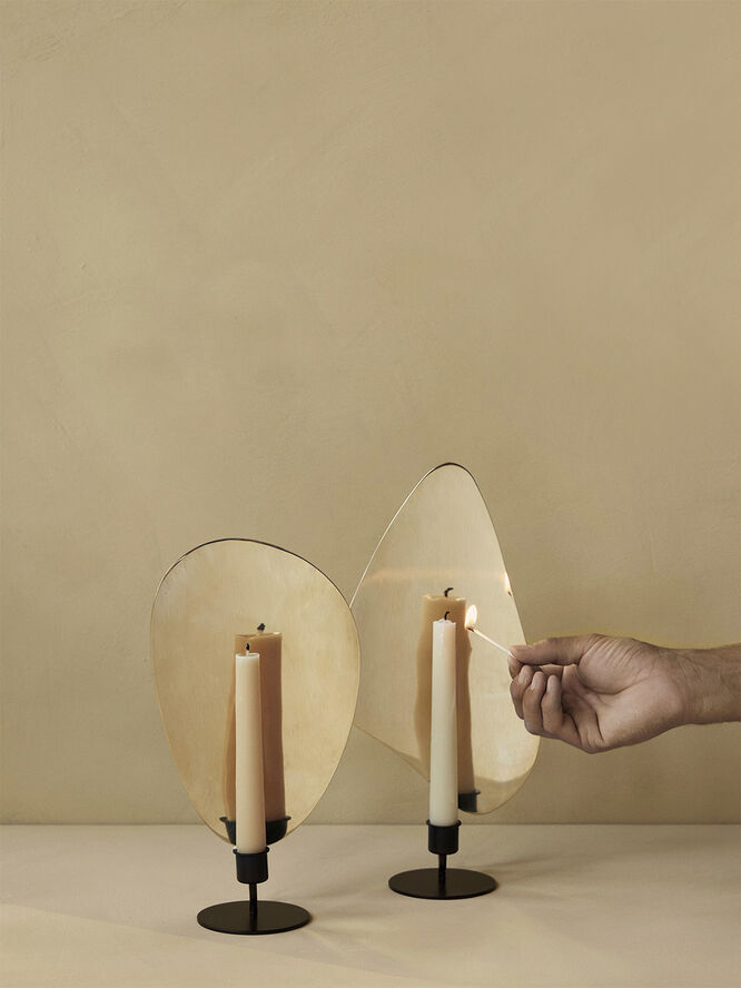 Audo Copenhagen Flambeau CH, H30, Table, Bronzed Br