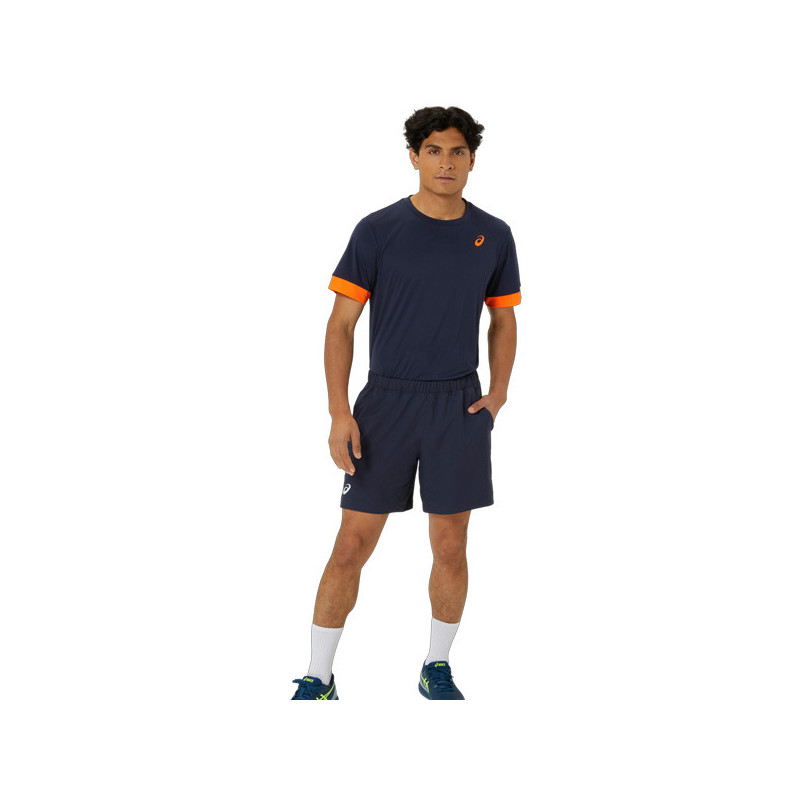 Tee-shirt Asics Court Top bleu marine