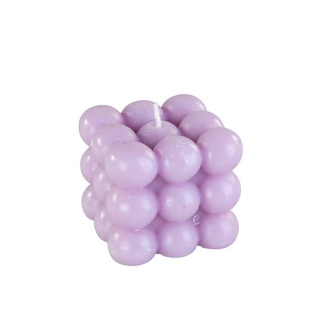 Bubble-Kerze - Lavender - ca. 6 x 6 x 6 cm