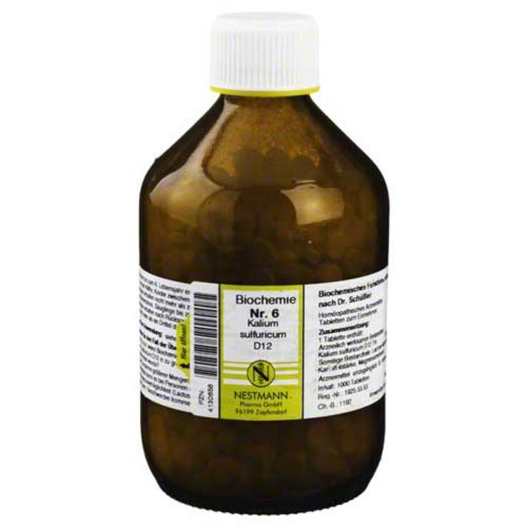 Biochemie 6 Kalium sulfuricum D 12 Tabletten, 1000 St