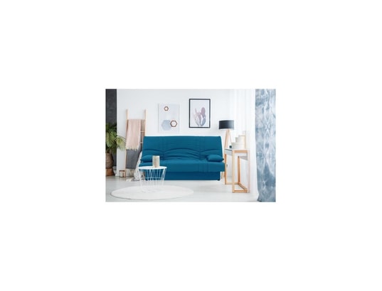 TBD - Dream banquette clic clac 3 places - tissu bleu canard - sly...