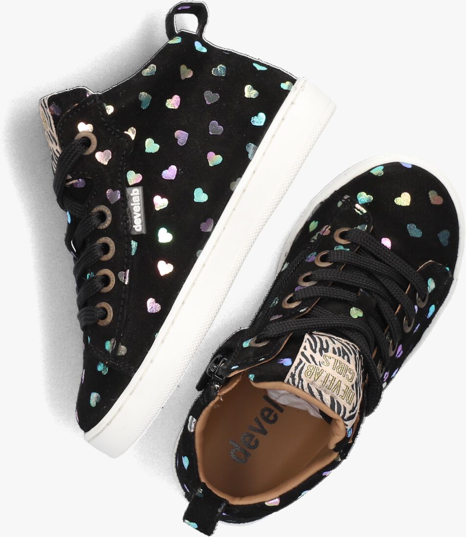 DEVELAB zwarte develab hoge sneaker 41856