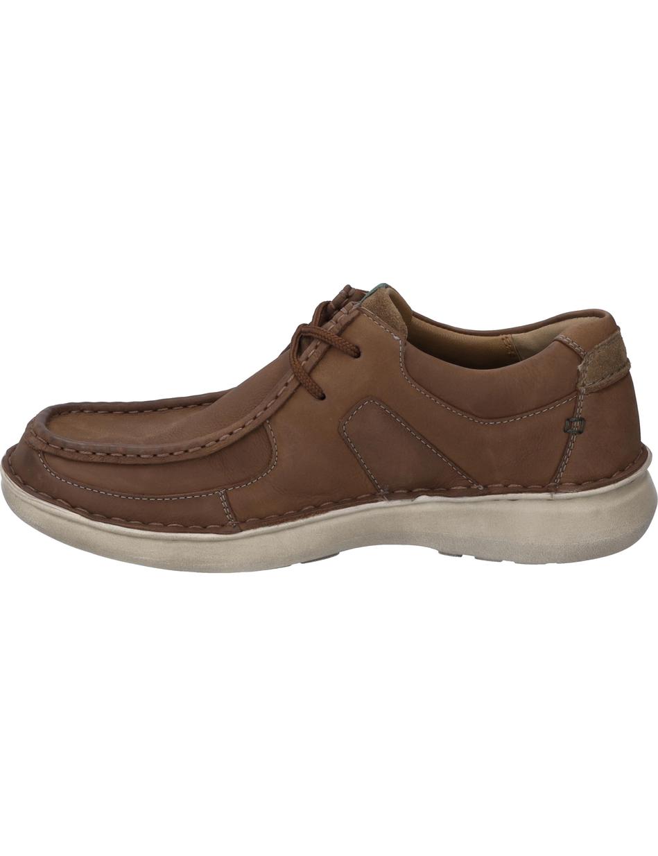 Halbschuh Alan 06, tabak-kombi