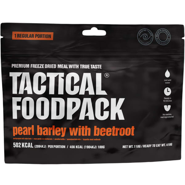 Repas lyophilisé TACTICAL FOODPACK PEARL BARLEY WITH BEETROOT 110G UNI