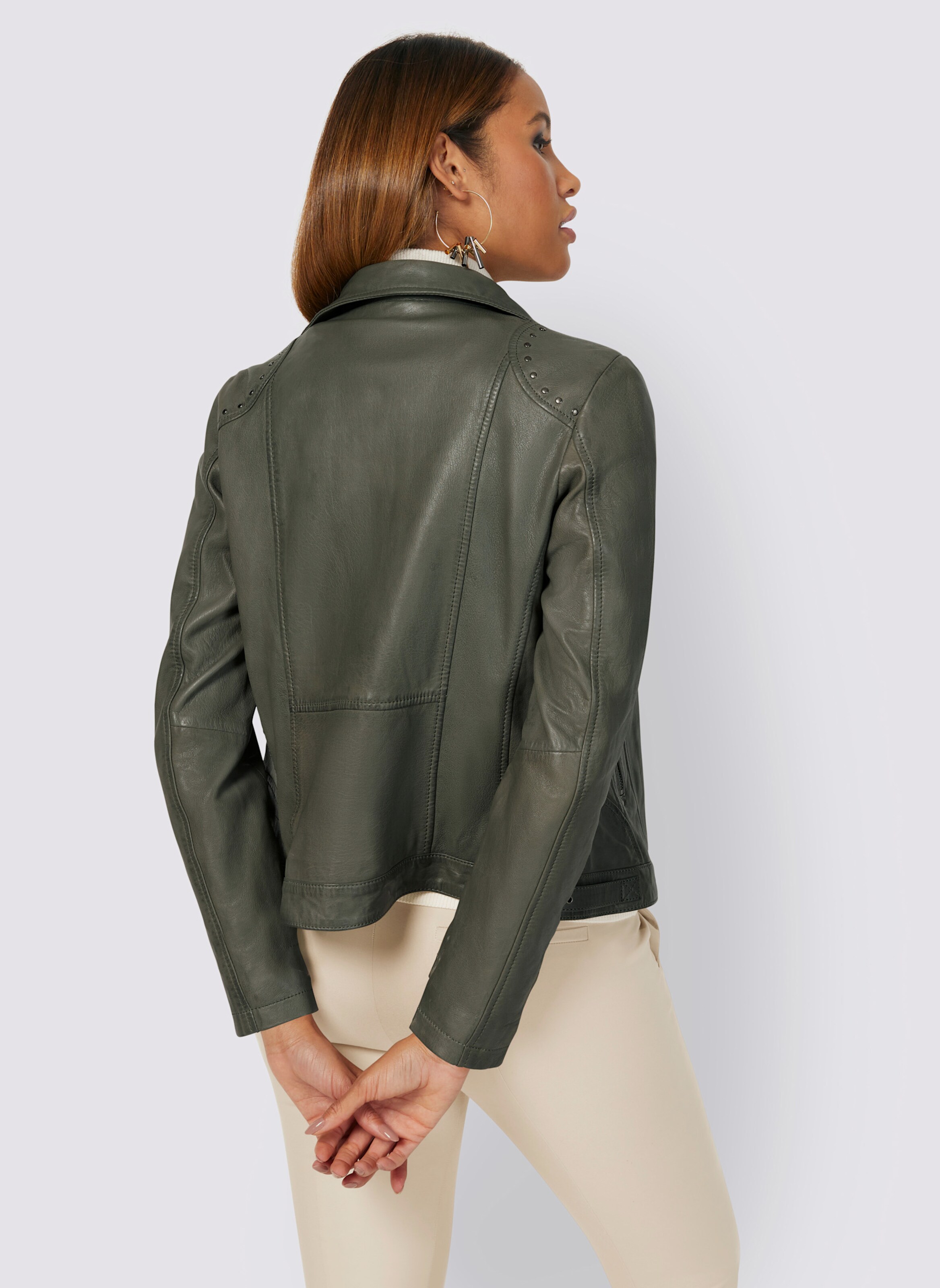 Leder-Jacke