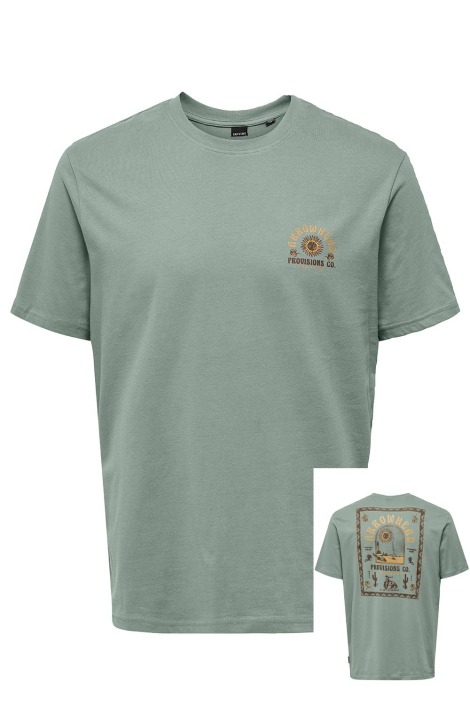 Only & Sons groene heren t-shirt