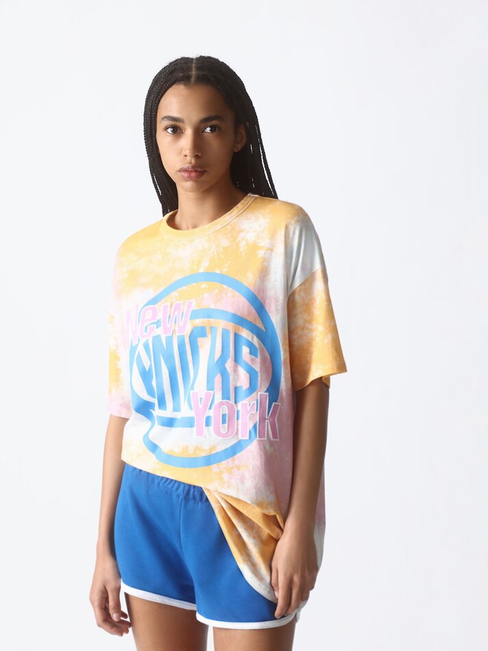 Camisa tie-dye do New York Knicks da NBA - tamanho único