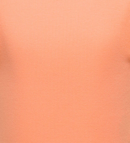 Kids Only Top - Rib - KogDrea - Salmon m. Strickerei Anglaise