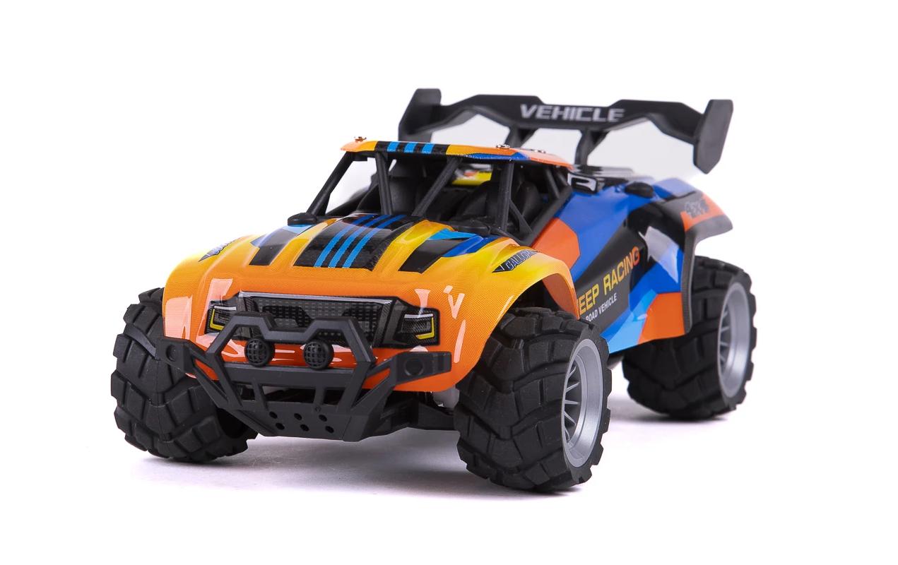 Buggy Jeep Racing Blau/Orange, 1:18Akku-Betriebenes RC Auto für Kinder ab 6 Jahren