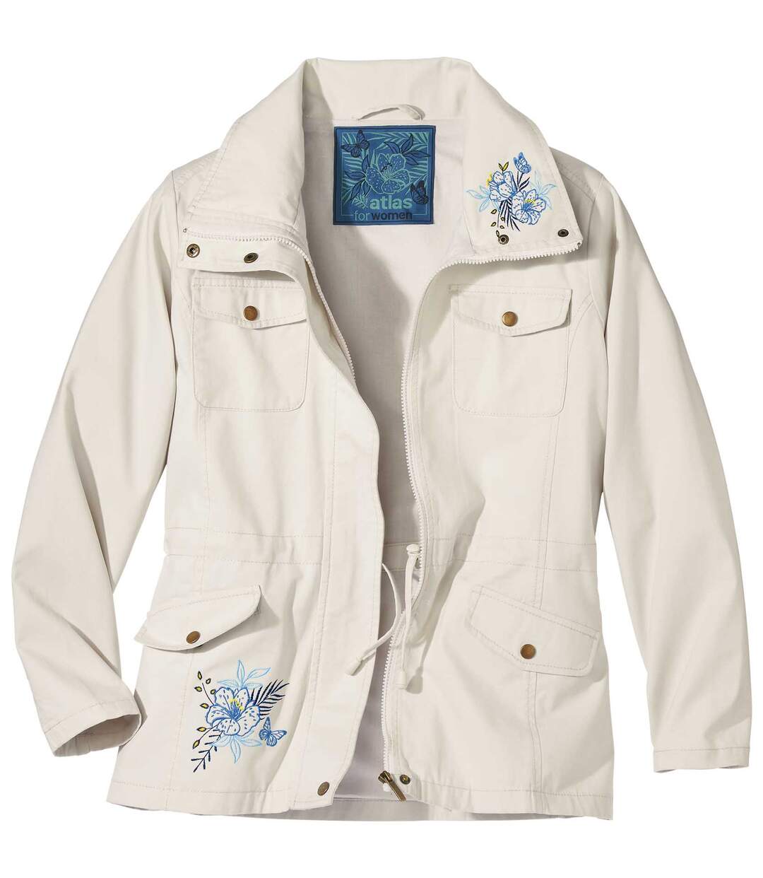 Veste Saharienne d’Été Brodée