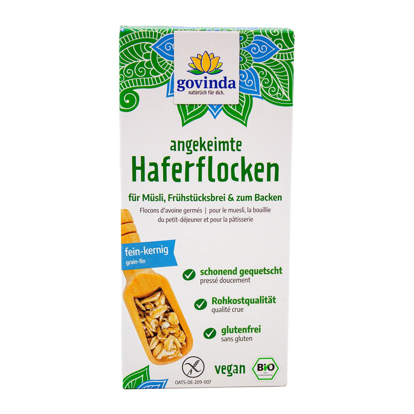 Govinda angekeimte Haferflocken