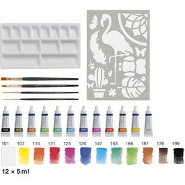 FABER-CASTELL Kit d'aquarelle, 18 pièces
