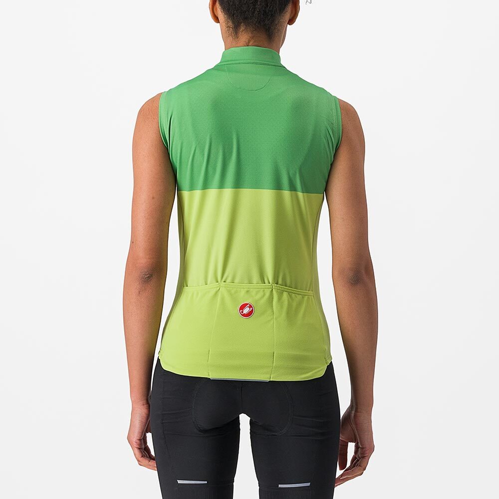 Castelli Velocissima Fietsshirt Zonder Mouwen Lichtgroen/Groen Dames