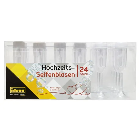 Idena Seifenblasen Sektglas 5ml 24er