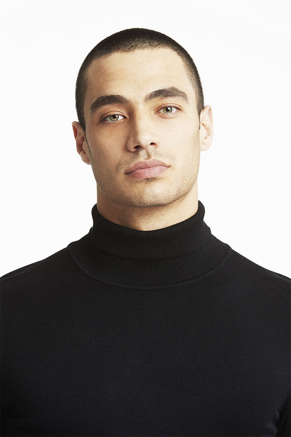 Lindbergh Ecovero L/S roll neck knit Black