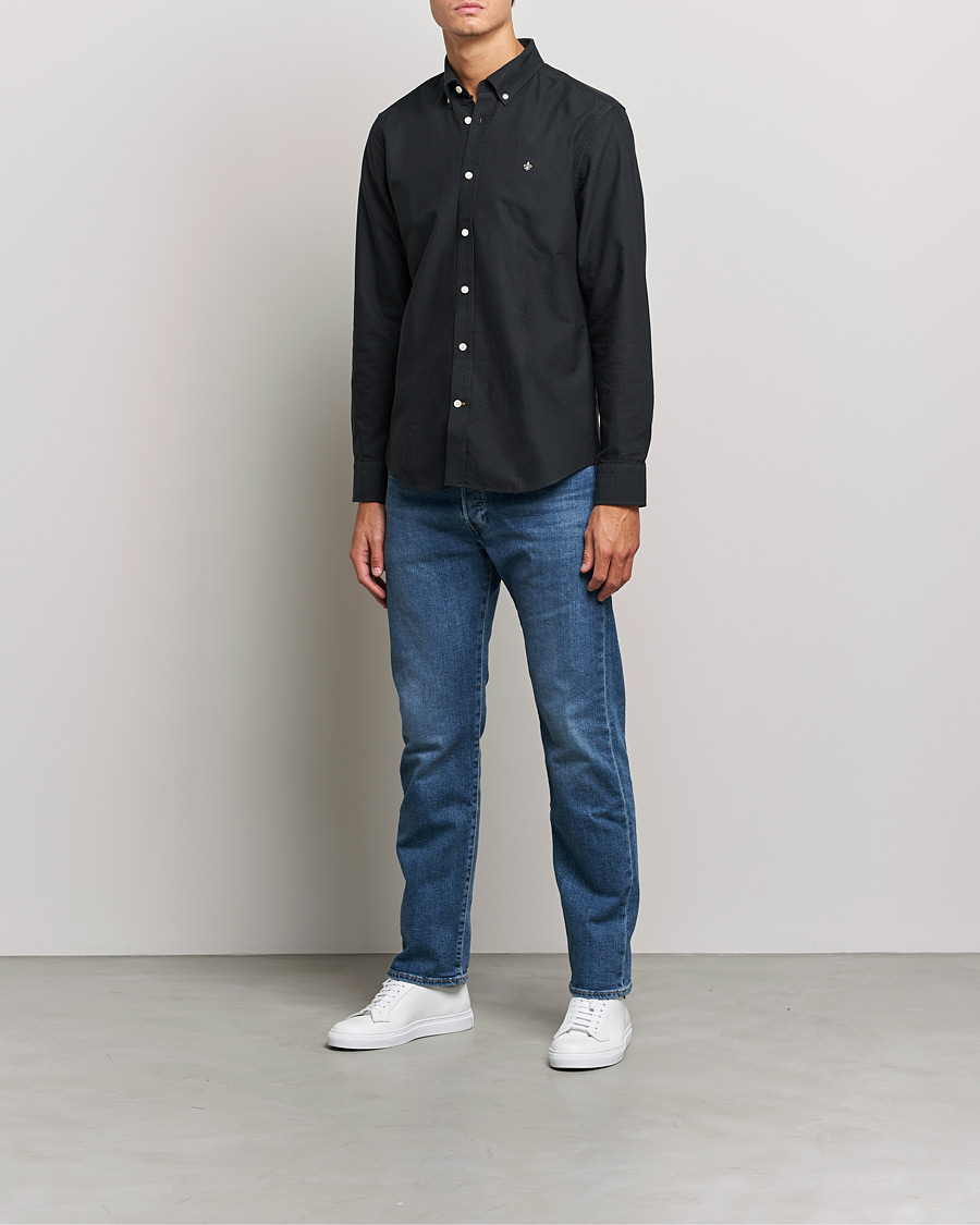 Morris Douglas Oxford Shirt Black