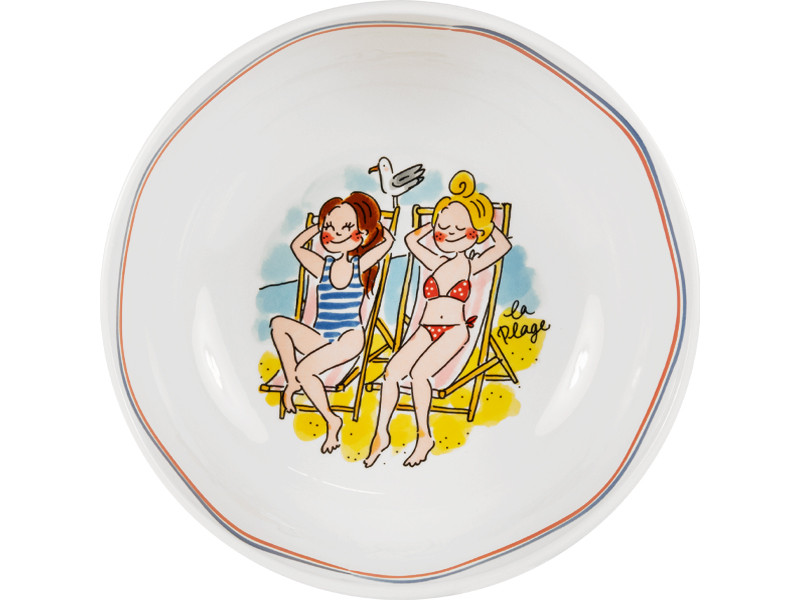 Saladeschaal 24cm La Plage Zomer Icons