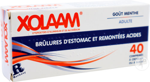 Xolaam Douleurs Brûlures Aigreurs De L’Estomac 40 Comprimés À Croquer Ou À Sucer