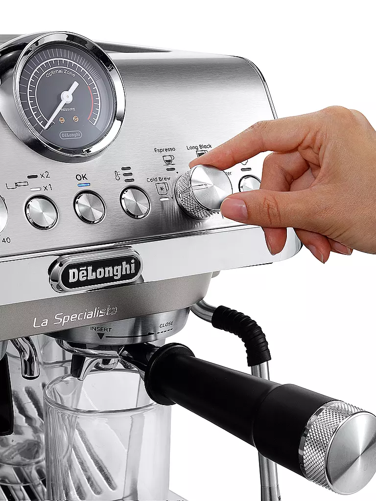 DELONGHI Espressomaschine La Specialista Arte Evo EC9255.M Metall silber