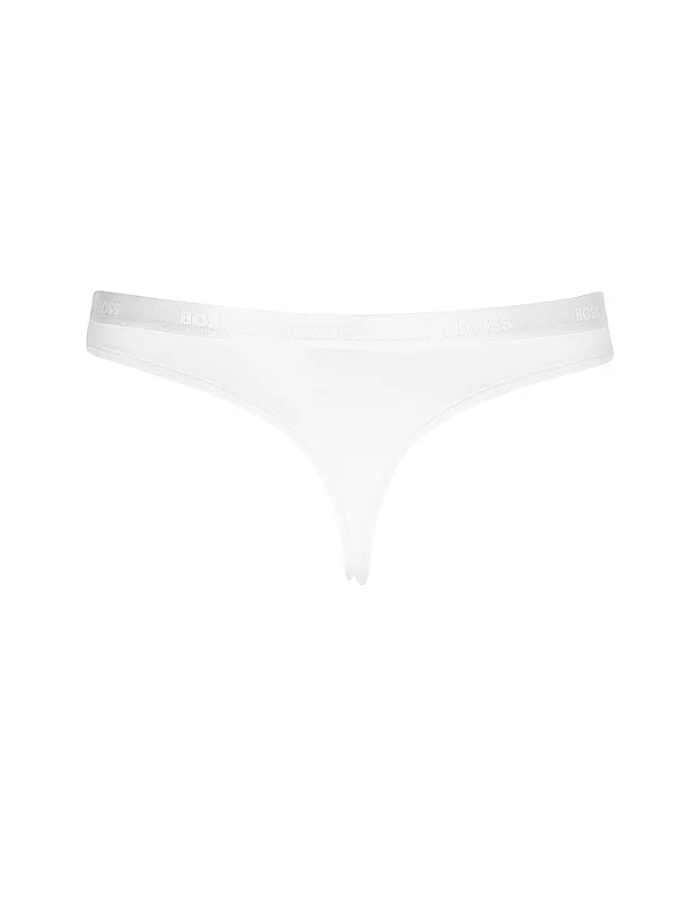 BOSS String open white creme
