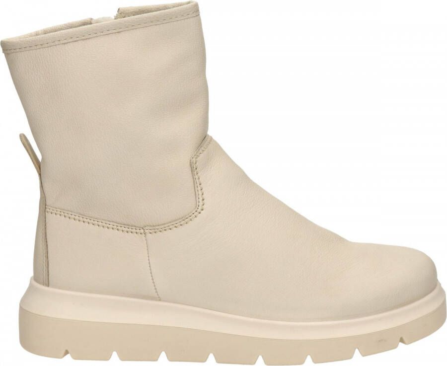 Ecco Nouvelle Limestone leren enkellaarzen beige