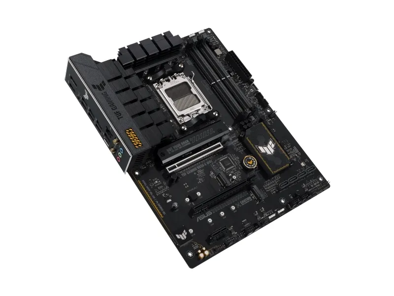 ASUS TUF GAMING B650-E WIFI - Bundkort - ATX - Socket AM5 - AMD B650 Chipset - USB-C Gen2, USB 3.1 Gen 2 - Wi-Fi 6E, Bluetooth - onboard grafik (CPU påkrævet) - HD Audio (8-kanaler)