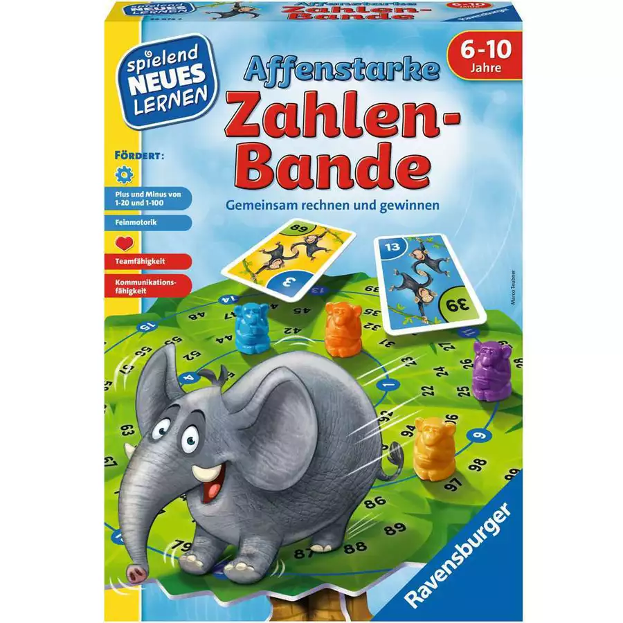 Ravensburger Affenstarke Zahlen-Bande bunt