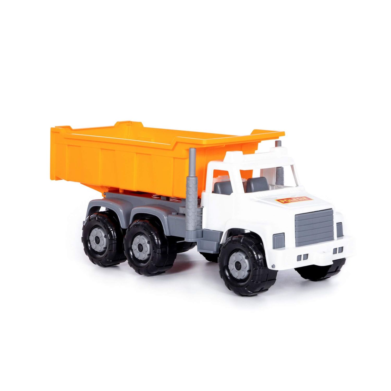Polesie Spielzeug LKW, Kipper 96241 Ladefläche, Pritschenwagen, Kippfunktion orange