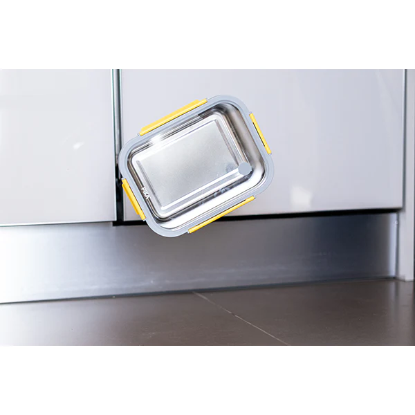 Boîte de conservation en inox rectangulaire 800 ml compatible micro-on