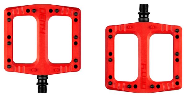 Paire de Pédales Plates Deity Deftrap Rouge