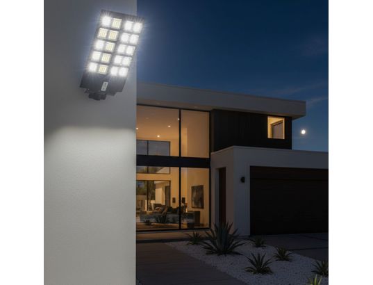 JORTAN TECH - Eclairage solaire Lampadaire solaire benz - 520 watts - 62560 led - 63500k