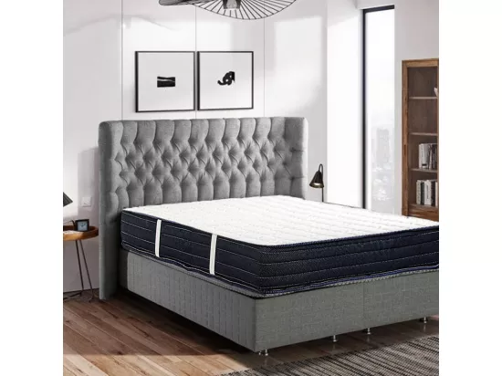 Matelas DORA Queen Size 160x200 cm, réversible en mousse mémoire de forme haute adaptabilité et ergonomique, indépendance du couchage, épaisseur 20cm