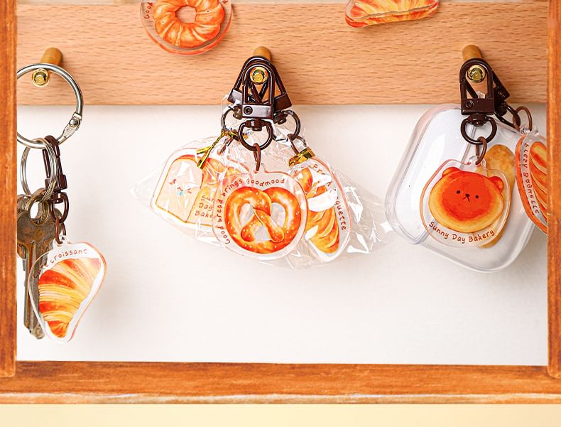 WarmFire - Bakkerij Acryl Tashanger Sleutelhanger (Verschillende Ontwerpen)