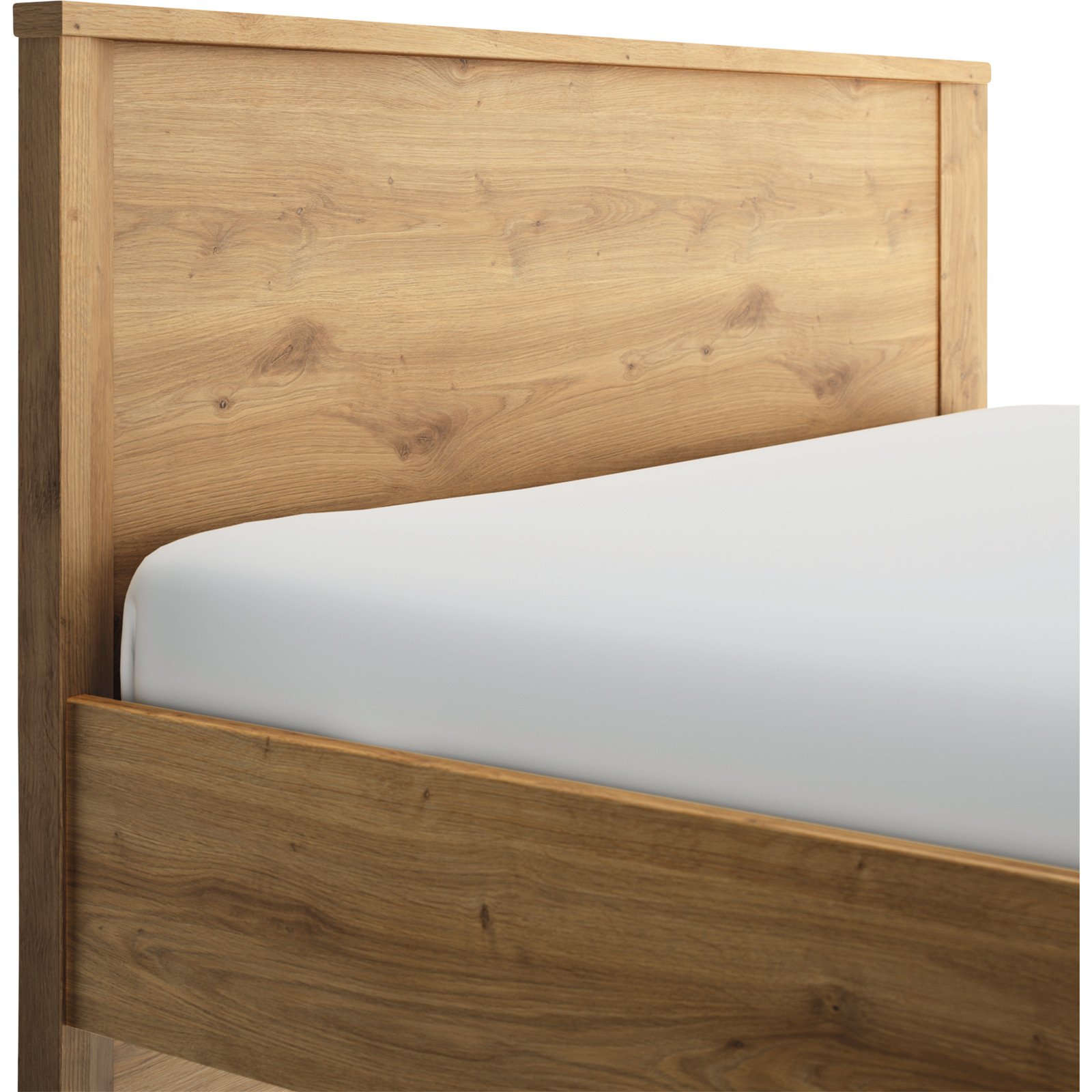 Bett Lugano Eiche Artisan 140 x 200 cm