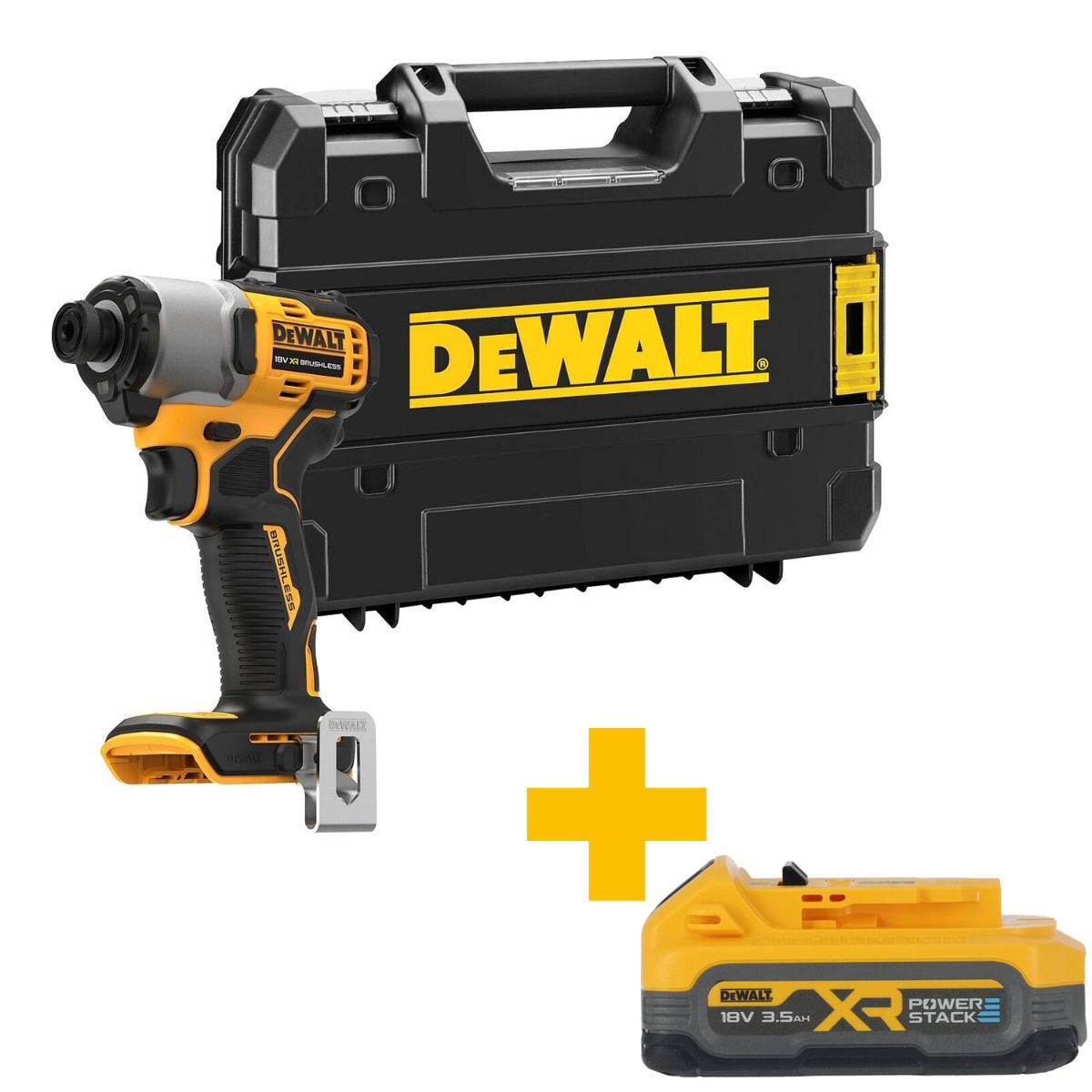 DeWALT DCF840NT Accu slagschroevendraaier 192Nm 18V XR Basic Body in TSTAK