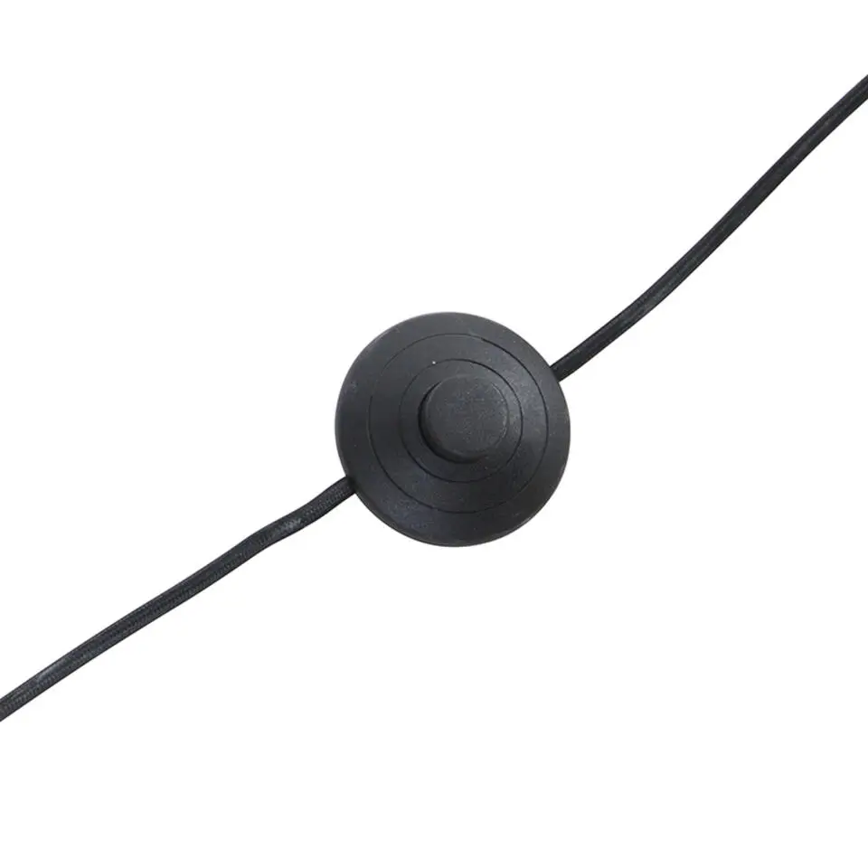 Qazqa vloerlampen bliss_vefa zwart e27