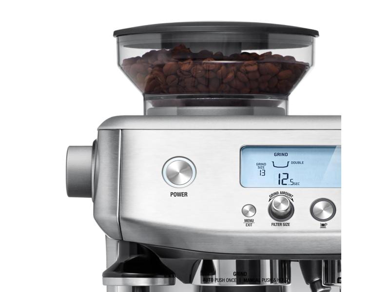 Sage Siebträgermaschine Barista Pro Silber Professionelle Espressomaschine, silbern