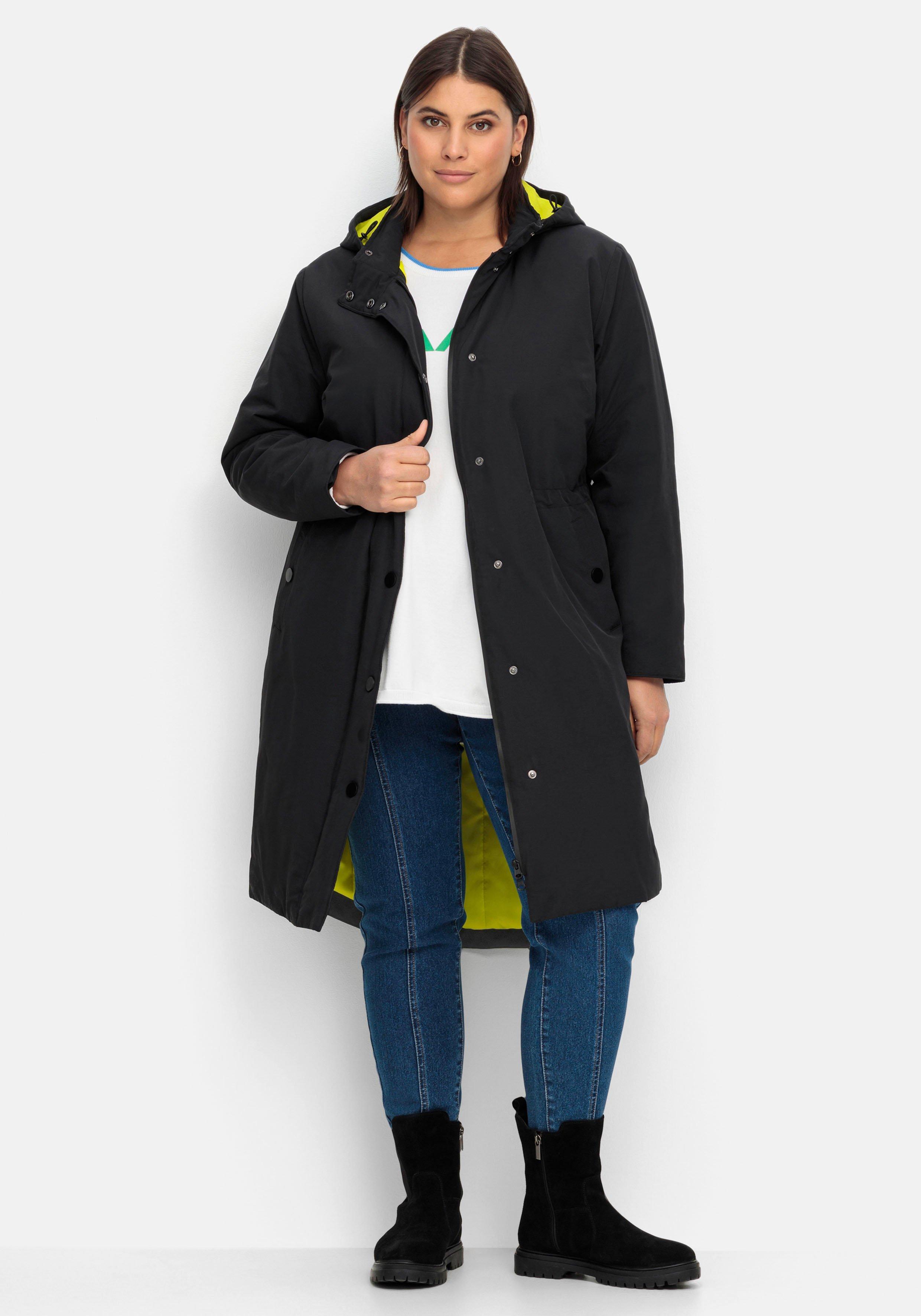 Parka mit Kontrastfutter, wasserabweisend