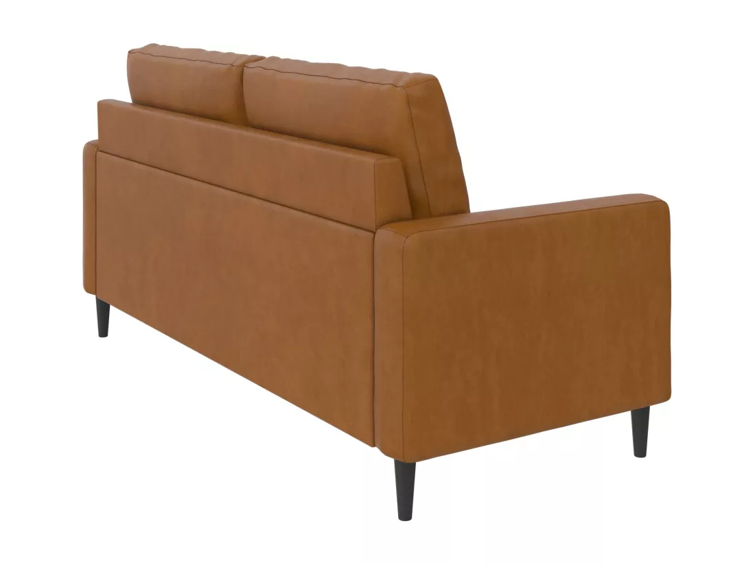 Wainwright | Canapé 3 places en simili cuir camel