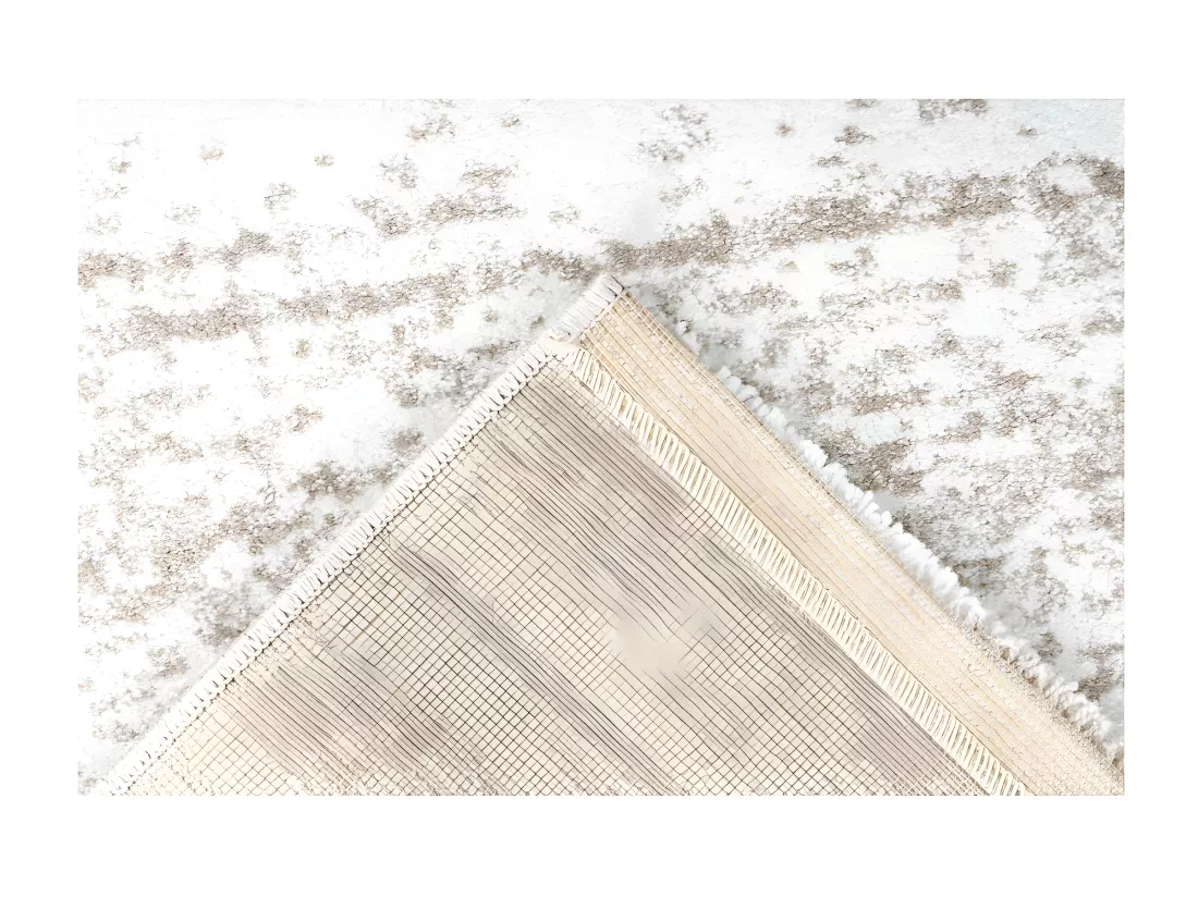 Tapis 170x120cm, design F005G coloris beige - Confort et élégance pour votre intérieur